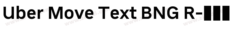 Uber Move Text BNG R字体转换 Uber Move Text BNG R字体转换